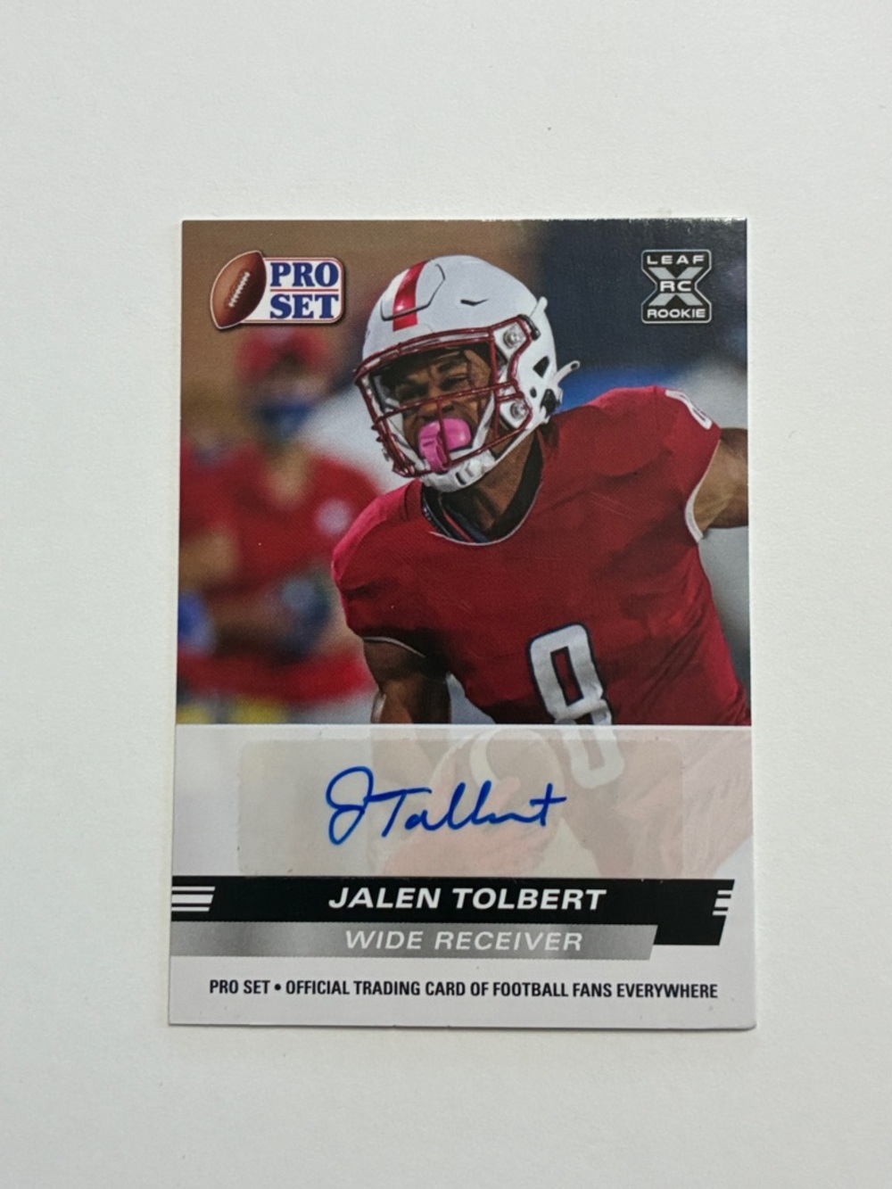 Jalen Tolbert Autograph Rookie Card - Red Jersey